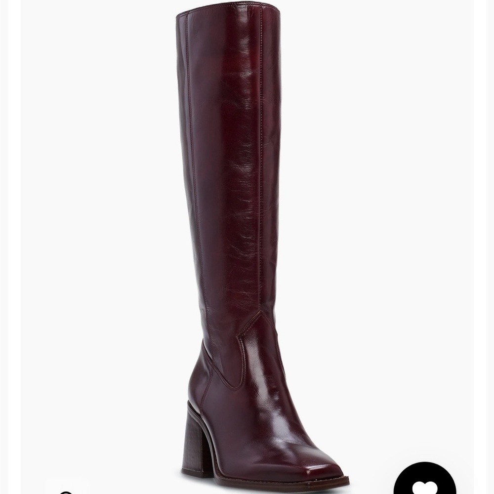 Vince Camuto Sangeti Narrow Calf Boot Dark Mahogany
